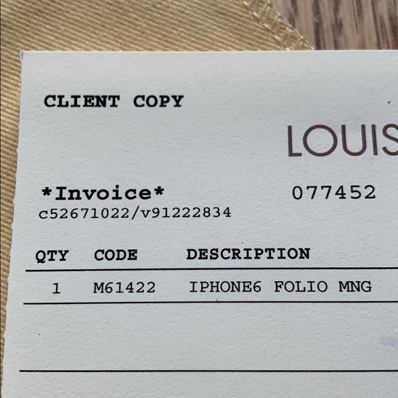 Louis Vuitton Monogram iPhone 6 Folio Case - Picture 8 of 8